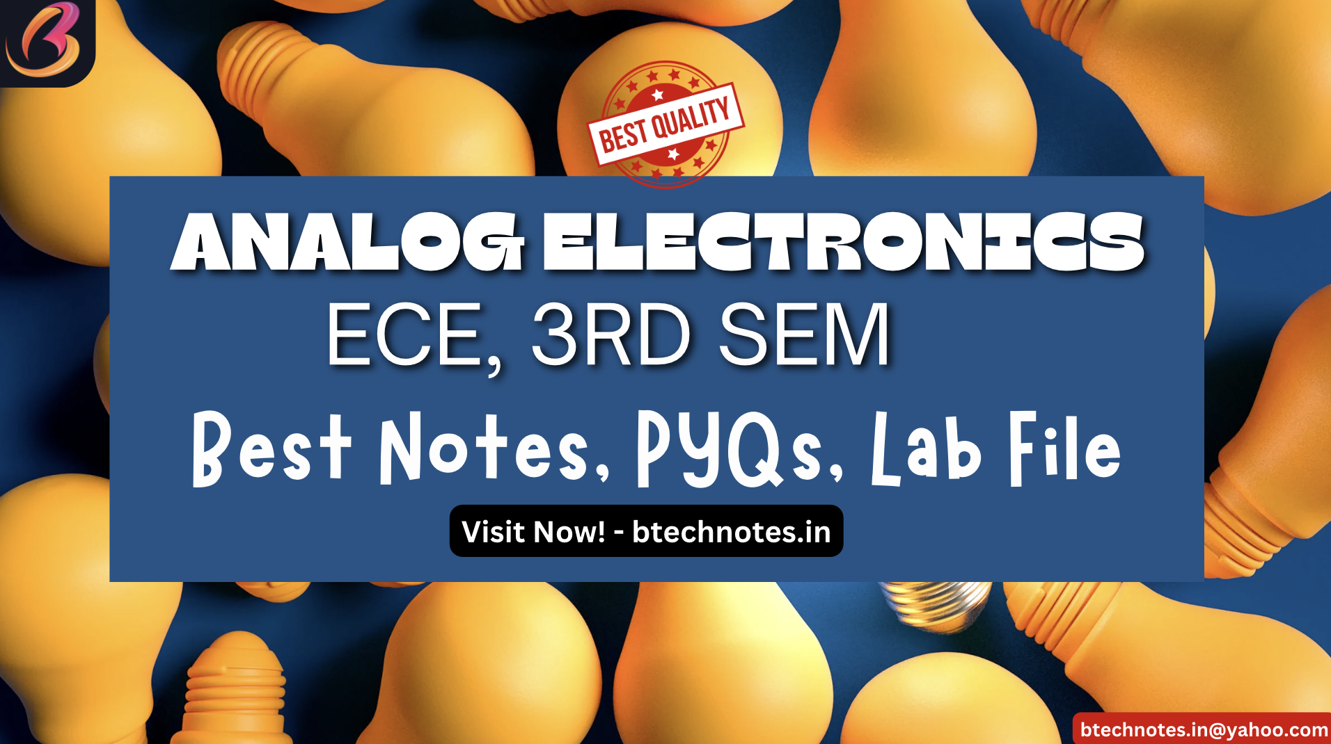 Analog Electronics B.Tech ECE 3rd Semester Notes